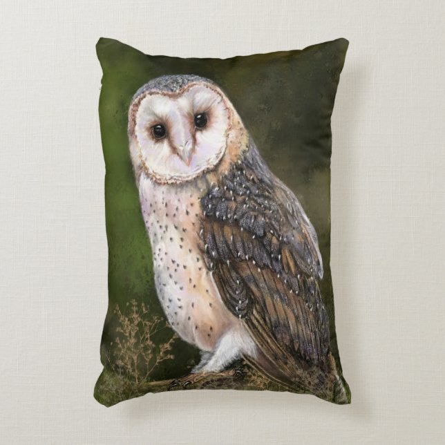 Cojín Decorativo Pillow de búho barn (Frente (Vertical))