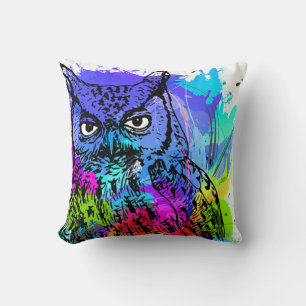 Cojín Decorativo Pillow de búho colorido