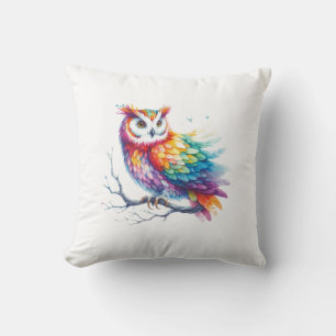 Cojín Decorativo Pillow de búho colorido