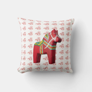 Cojín Decorativo Pillow de caballos rojos
