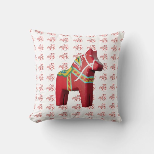 Cojín Decorativo Pillow de caballos rojos (Anverso)