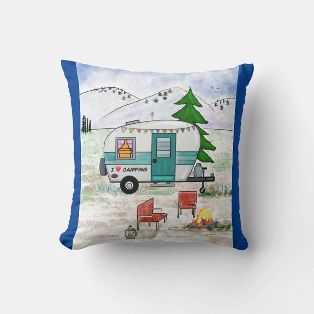 Cojín Decorativo Pillow de Camp Trailer (Anverso)