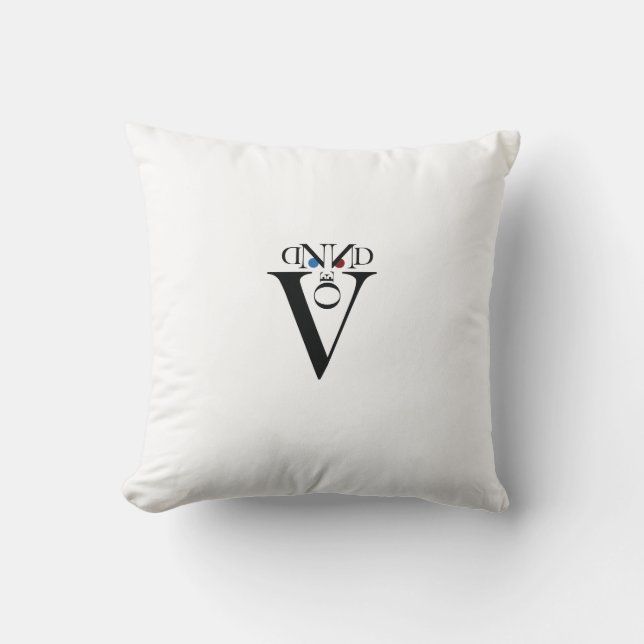 Cojín Decorativo Pillow de cara de letra (Anverso)