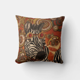 Cojín Decorativo Pillow de cebra de Steampunk