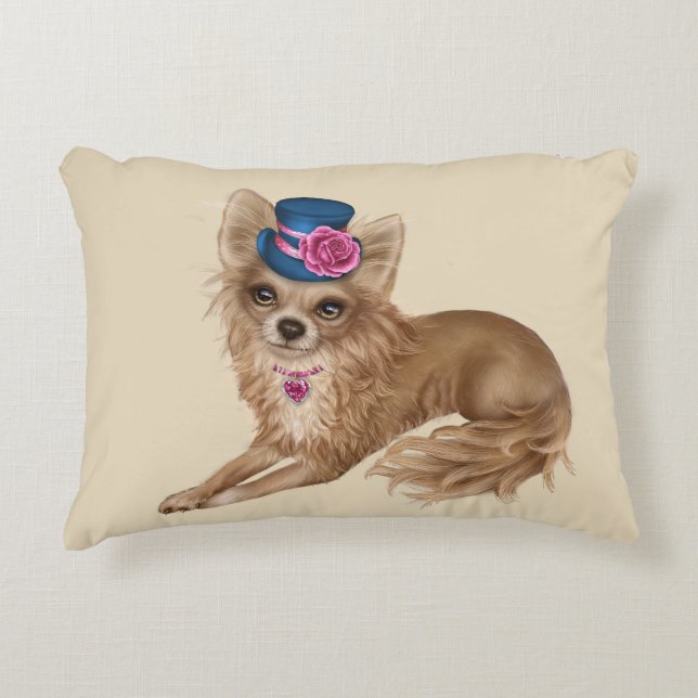 Cojín Decorativo Pillow de Chihuahua (Anverso)