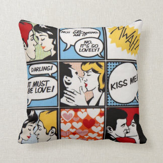 Cojín Decorativo Pillow de cómics de pop Art