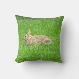Cojín Decorativo Pillow de conejo (hierba verde)