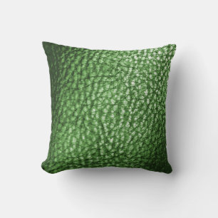 Cojín Decorativo Pillow de cuero falso - Verde claro
