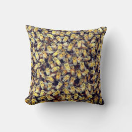 Cojín Decorativo Pillow de doble lado de la mina de miel de abeja