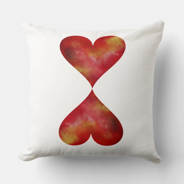 Cojín Decorativo Pillow de dos corazones (Anverso)