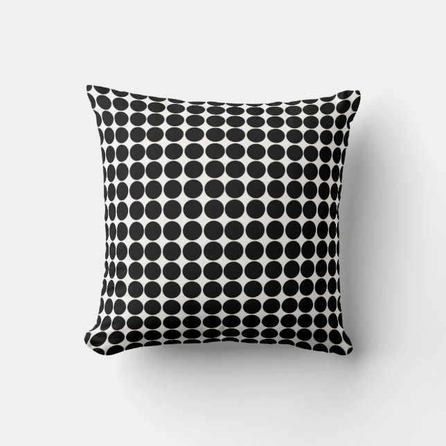 Cojín Decorativo Pillow de dot de Safari negro (Anverso)