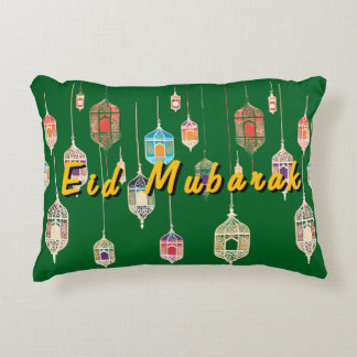 Cojín Decorativo Pillow de Eid Mubarak con diseño de farol islámico