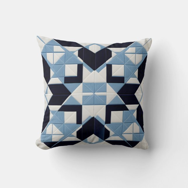 Cojín Decorativo Pillow de elegancia geométrica (Anverso)