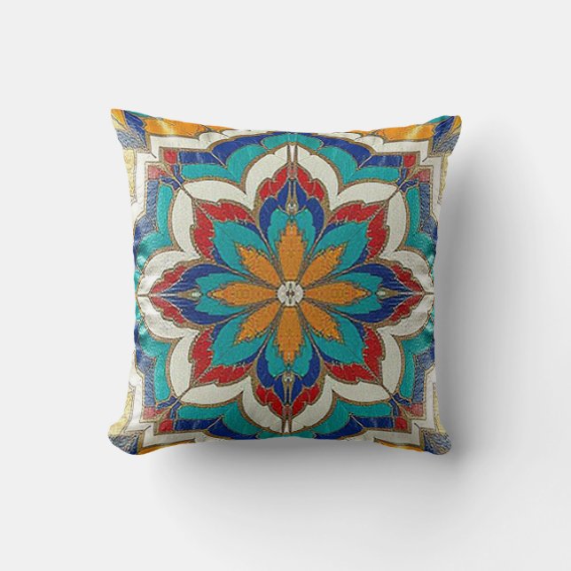 Cojín Decorativo Pillow de elegancia mosaica (Anverso)