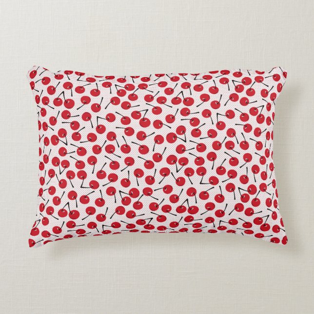 Cojín Decorativo Pillow de énfasis de cereza (Anverso)