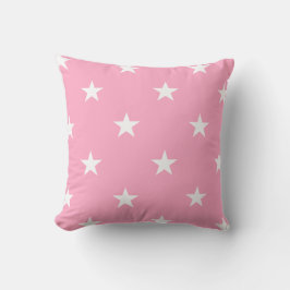 Cojín Decorativo Pillow de estrellas grandes rosas
