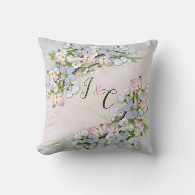 Cojín Decorativo Pillow de flores de cerezo (Anverso)