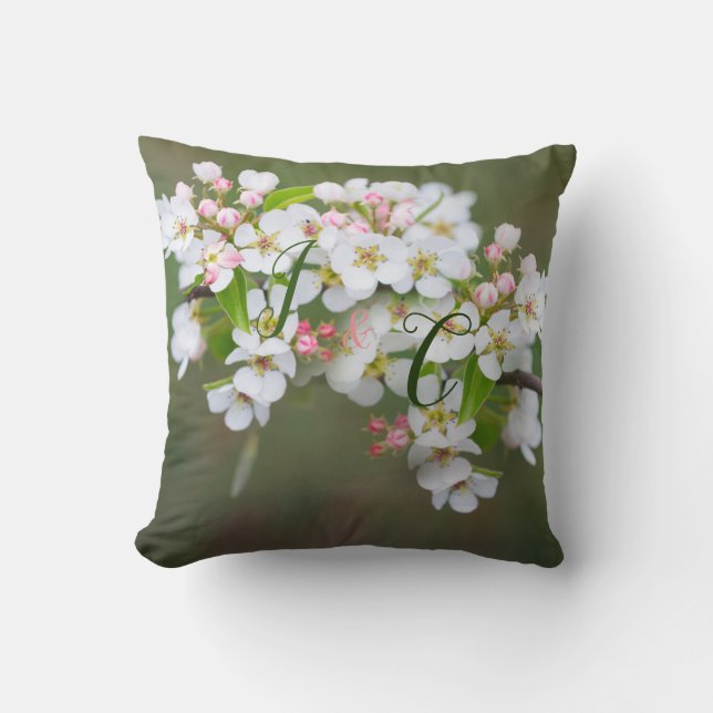 Cojín Decorativo Pillow de flores de cerezo (Anverso)