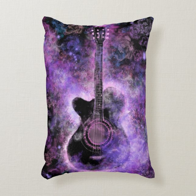 Cojín Decorativo Pillow de guitarra musical (Frente (Vertical))