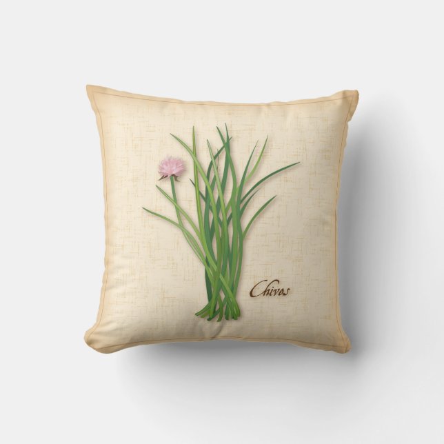 Cojín Decorativo Pillow de hierba de Chives (Anverso)