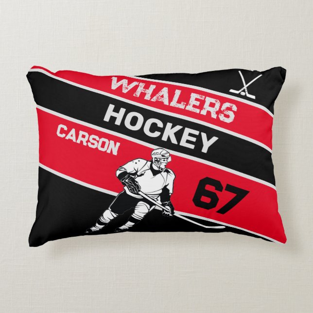 Cojín Decorativo Pillow de hockey personalizado (Anverso)
