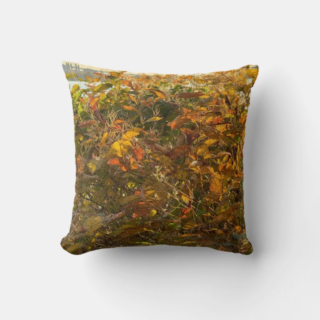 Cojín Decorativo Pillow de hojas de otoño (Anverso)
