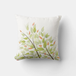 Cojín Decorativo Pillow de hojas verdes