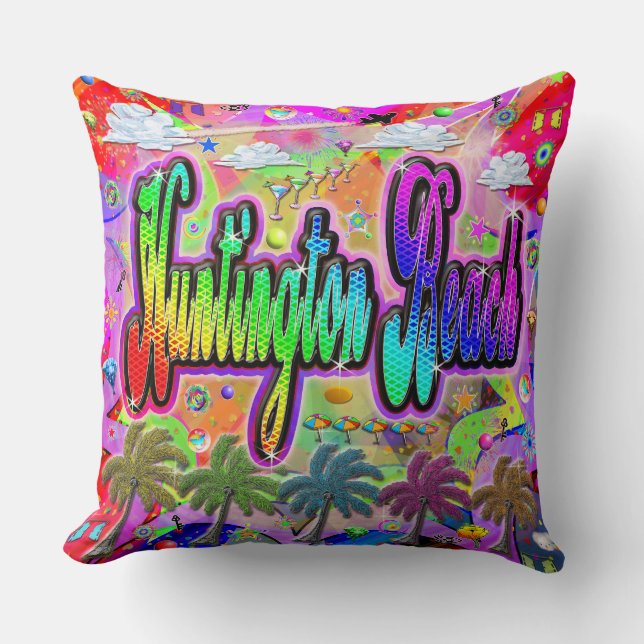 Cojín Decorativo Pillow de Huntington Beach Vista Express (Anverso)