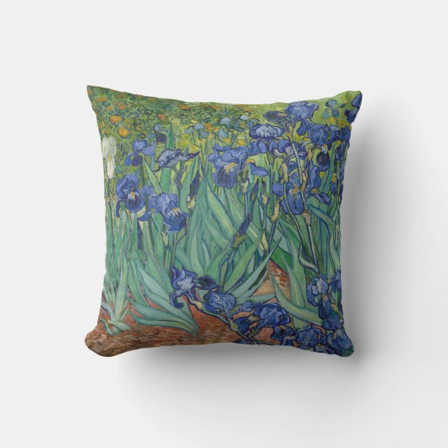 Cojín Decorativo Pillow de Irises (Anverso)