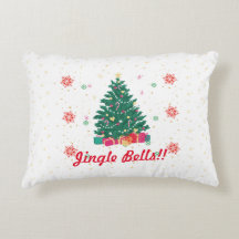 Pillow de jingle bells festivo