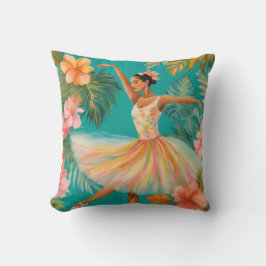 Cojín Decorativo Pillow de la Ballerina Tropical ViI