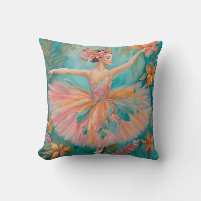Cojín Decorativo Pillow de la Ballerina VI Tropical (Anverso)