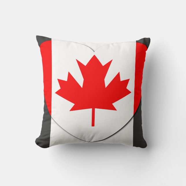 Cojín Decorativo Pillow de la bandera de Canadá (Anverso)