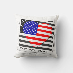 Cojín Decorativo Pillow de la bandera de Estados Unidos