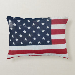 Cojín Decorativo Pillow de la bandera estadounidense