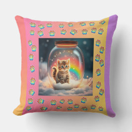 Cojín Decorativo Pillow de la búsqueda de gatitos cósmicos