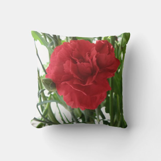 Cojín Decorativo Pillow de la Carnación Roja (Anverso)