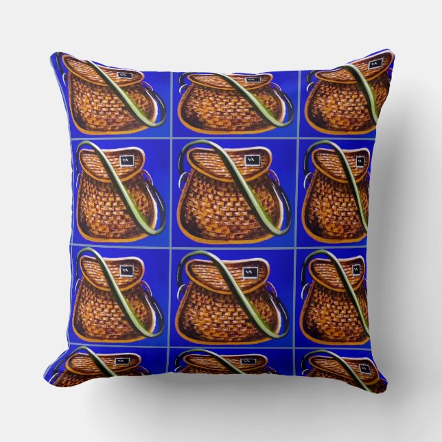 Cojín Decorativo Pillow de la crema de pesca (Anverso)