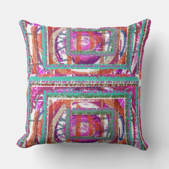 Cojín Decorativo Pillow de la Fuchsia Artística (Anverso)