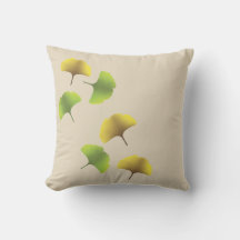 Pillow de la hoja de Ginko