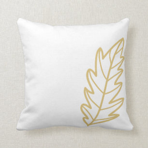 Cojín Decorativo Pillow de la hoja de otoño de oro