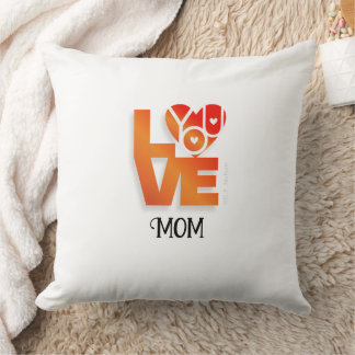 Cojín Decorativo Pillow de la mamá del amor del corazón de Lover