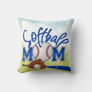 Cojín Decorativo Pillow de la mamá del Softbol