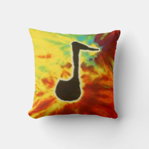 Cojín Decorativo Pillow de la nota de la música de tinte