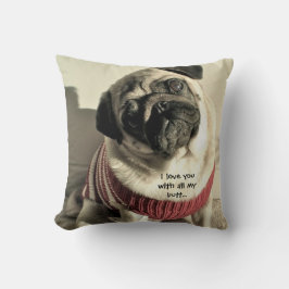 Cojín Decorativo Pillow de la plaza Pug