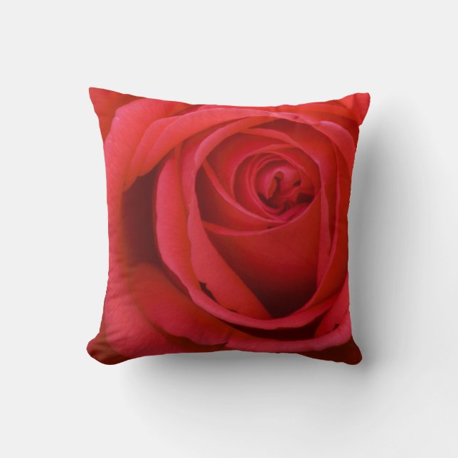 Cojín Decorativo Pillow de la rosa roja (Anverso)