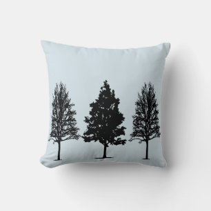 Cojín Decorativo Pillow de la silueta de árbol
