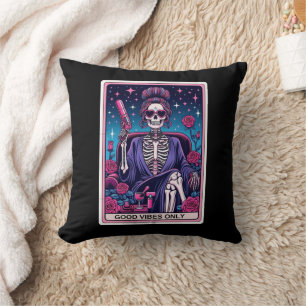 Cojín Decorativo Pillow de la tarjeta Tarot de Vibes Buenas