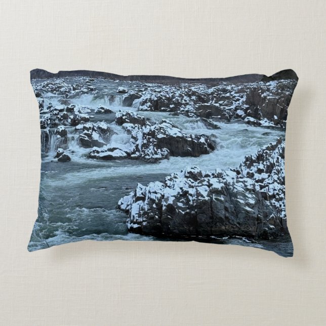 Cojín Decorativo Pillow de las cataratas de medianoche (Reverso)