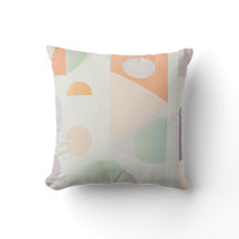 Pillow de las formas geométricas de Pastel